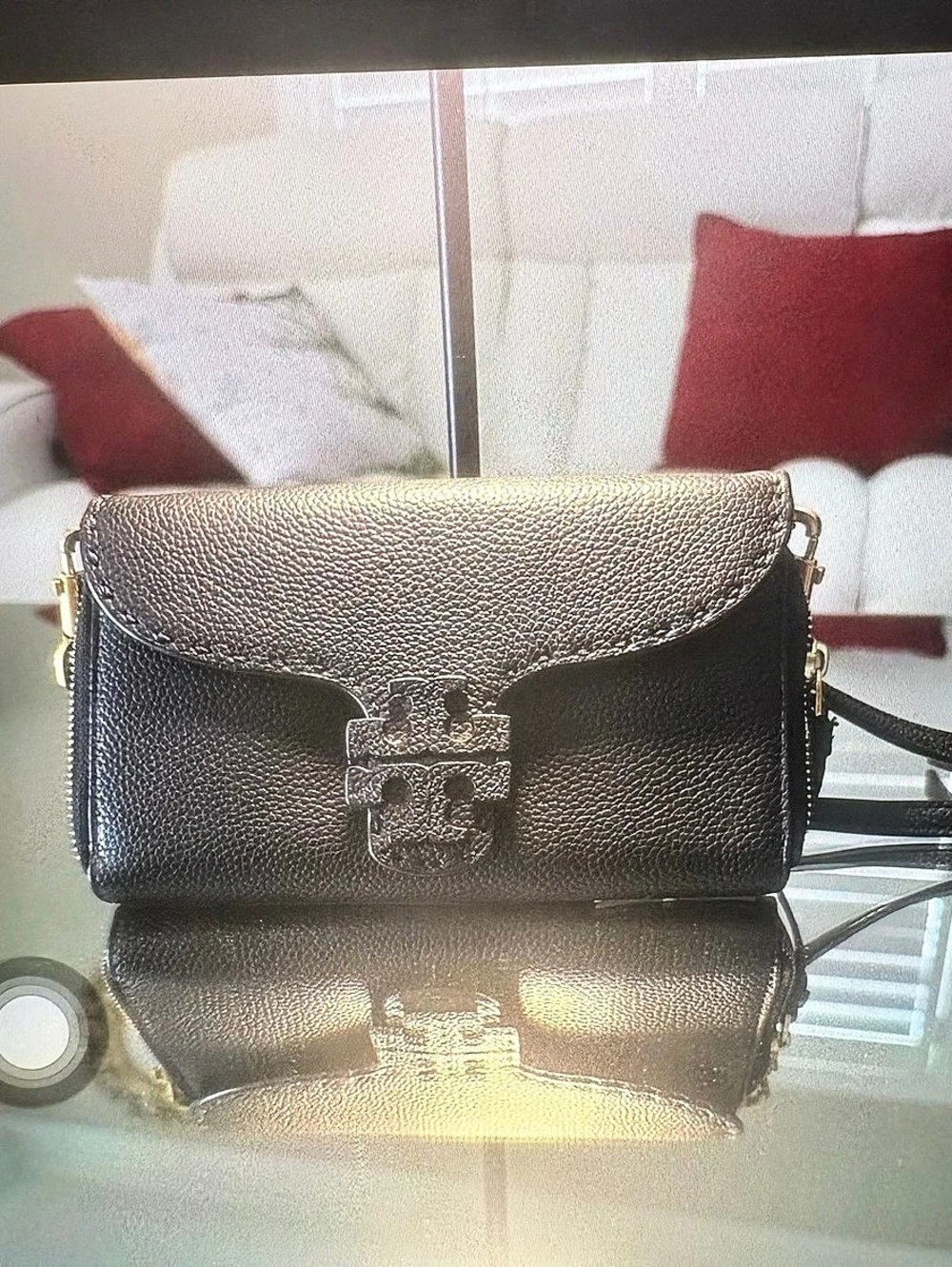 Tory Burch Miller Wallet Crossbody Black Bag